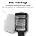 Load image into Gallery viewer, Stainless Steel Foot File Callus Remover with Handle & Dead Skin Container Foot Scraper for Calluses Dry Hard Skin Removal High Grade Feet Scrubber for Heels Exfoliation