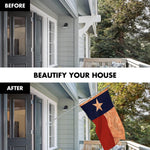 Load image into Gallery viewer, G128 Combo Pack: 6 Ft Tangle Free Aluminum Spinning Flagpole (Silver) &amp; Texas TeaStained Flag 3x5 Ft, LiteWeave Pro Series Printed 300D Polyester  Pole with Flag Included