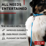 Load image into Gallery viewer, Blue Rolled Leather Dog Leash 6Ft x 0.5 in for Small Medium and Large Dogs