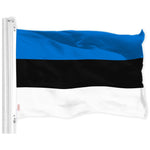 Load image into Gallery viewer, G128 Combo Pack: American USA Flag 3x5 Ft &amp; Estonia Flag 3x5 Ft, Both Printed 150D Polyester, Indoor/Outdoor, Brass Grommets