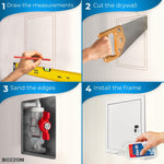 Load image into Gallery viewer, Access Panel for Drywall with Key Lock 10x10 inch Metal Door with a 1.2 mm Thick Frame Wall Hole Cover Access Door Plumbing Access Panel for Drywall Heavy Durable White