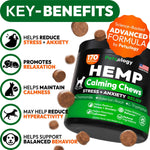 Load image into Gallery viewer, Hemp Calming Chews for Dogs   170 Dog Calming Chews   Anxiety Relief Treats