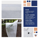Load image into Gallery viewer, Pack of 2 White Winter Plant Covers 31.6x47 inch Freeze Protection Plant Winter