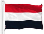 Load image into Gallery viewer, Yemen (Yemeni) Flag  3x5 feet  Printed 150D, Indoor/Outdoor, Vibrant Colors, Brass Grommets, Quality Polyester, Much Thicker More Durable Than 100D and 75D Polyester