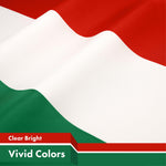 Load image into Gallery viewer, G128 Combo Pack: American USA Flag 3x5 Ft &amp; Hungary Flag 3x5 Ft, Both Printed 150D Polyester, Indoor/Outdoor, Brass Grommets