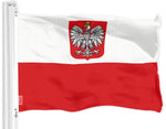 Load image into Gallery viewer, G128 Poland ENSIGN Flag  3x5 feet  Printed 150D, Indoor/Outdoor, Vibrant Colors, Brass Grommets, Quality Polyester, Much Thicker More Durable Than 100D 75D Polyester