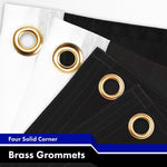 Load image into Gallery viewer, G128 Combo Pack: American USA Flag 3x5 Ft &amp; Thin Blue Line Flag 3x5 Ft  Both LiteWeave Pro Series Printed 150D Polyester, 4 Corner Brass Grommets, Perfect For Balcony/Wall