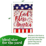 Load image into Gallery viewer, Garden Flag God Bless America USA Flag Accent 12x18 Inch Patriotic Printed