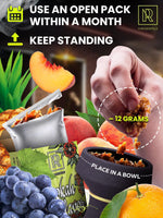 Load image into Gallery viewer, Sweet &amp; Sour Hookah Flavors Set 3 x 50g non tobacco hookah flavor for your Hookah Bowl (Black grape Tropical fruit mix Pineapple) Hookah Bundle Pack of 3 Try these Tobacco Free Shisha
