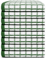 Load image into Gallery viewer, Premium Dish Towels for Kitchen with Hanging Loop [8 Pack] Heavy Duty Absorbent 100% Cotton 410 GSM Terry Kitchen Towels 16x26 (Green)