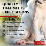 Load image into Gallery viewer, WAUDOG Recycled Cotton Dog Leash 6 Ft 10 Ft Eco Friendly Collar for Small Medium &amp; Large Dogs Reflective Dog Leash for Medium Dogs Strong Leashes for Large Breed Dogs Puppy Leash for Small Dogs