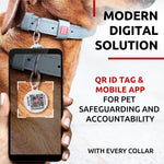 Load image into Gallery viewer, Long Lasting Leather Dog Collar for Large Dogs Medium &amp; Small Dogs Adjustable Classic Puppy Collars for Large Breed Dogs Boy &amp; Girl Dog Collars with Durable Buckle D Ring &amp; QR Dog Tag