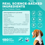 Load image into Gallery viewer, No Poo Chews for Dogs  Coprophagia Deterrent  Dog Probiotics for Digestive Health with Enzymes  Canine Stool Eating Deterrent  Digestive, Dental, Gut &amp; Immune Health Treats  No Poop Eating