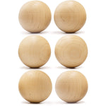 Load image into Gallery viewer, 6 Pieces Wooden Balls for Crafts 35 mm Diameter Mini Round Wooden Balls for DIY