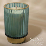 Load image into Gallery viewer, Sea Salt Sage 11 oz Glass Candle with Box Candle Gifts Luxury Glass Jar Candles