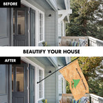 Load image into Gallery viewer, G128 Combo Pack: 6 Ft Tangle Free Aluminum Spinning Flagpole (Black) &amp; An Appeal to Heaven TeaStained Flag 3x5 Ft, LiteWeave Pro Series Printed 300D Polyester  Pole with Flag Included