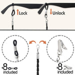 Load image into Gallery viewer, Glasses Strap Chains Premium ECO Leather Eyeglass Holder 4 Pack 28 inch Long