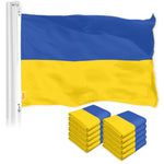 Load image into Gallery viewer, Ukraine Ukrainian Flag 3x5 Ft 10Pack Printed 150D Polyester Kyiv Kiev