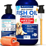 Load image into Gallery viewer, Omega 3 Fish Oil for Dogs 16 FL OZ Better Than Salmon Oil Skin and Coat Defense