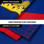 Load image into Gallery viewer, Combo Pack 6 Ft Tangle Free Aluminum Spinning Flagpole Black Liechtenstein Flag