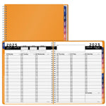 Load image into Gallery viewer, 2025 Appointment Book &amp; Planner 8.5 x 11 inches Large Tabbed Daily Hourly Weekly Planner Calendar &amp; Schedule Book 15 Minute time Slots Business &amp; Personal Planner Jan 2025 Dec 2025 Yellow