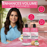 Load image into Gallery viewer, Rice Water Shampoo and Conditioner Set   Sulfate Free for Thin and Fine Hair