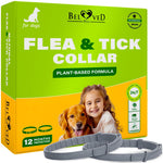 Load image into Gallery viewer, Natural Flea &amp; Tick Collar for Dogs 6 Months Control of Best Prevention &amp; Safe Treatment Anti Fleas and Ticks Essential Oil Repellent (1 Pack 2 Count)