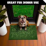 Load image into Gallery viewer, Home Entrance Green Leaves Door Mat Deluxe 17x29.5 in Absorbent Natural Rubber