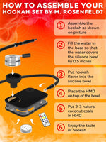 Load image into Gallery viewer, Black Hookah Set With Everything Premium Portable Hookah Set With Everything