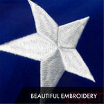 Load image into Gallery viewer, G128 Combo Pack: American USA Flag 5x8 Ft &amp; Betsy Ross 1776 Flag 5x8 Ft  Both ToughWeave Series Embroidered 300D Polyester, Embroidered Design, Indoor/Outdoor, Brass Grommets