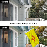 Load image into Gallery viewer, Combo Pack: 5 Ft Tangle Free Aluminum Spinning Flagpole (Silver) &amp; New Mexico NM State Flag 2.5x4 Ft, ToughWeave Series Embroidered 300D Polyester Pole with Flag Included