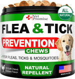 Load image into Gallery viewer, Flea and Tick Prevention for Dogs Chewables   All Natural Dog Flea &amp; Tick Control   Flea and Tick Chews for Dogs   Oral Flea Pills for Dogs Supplement   All Breeds and Ages   Made in USA   120 Tablets