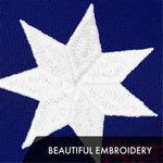 Load image into Gallery viewer, G128 Bennington 76 Flag  4x6 Ft  ToughWeave Series Embroidered 300D Polyester  Historical Flag, Embroidered Design, Indoor/Outdoor, Brass Grommets