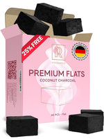 Load image into Gallery viewer, Hookah Coals Flats Coconut Charcoal 30 Count Value Pack 15mm Long Lasting