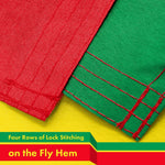 Load image into Gallery viewer, G128 Ethiopia Lion Flag  3x5 feet  Printed 150D, Indoor/Outdoor, Vibrant Colors, Brass Grommets, Quality Polyester, Much Thicker More Durable Than 100D 75D Polyester