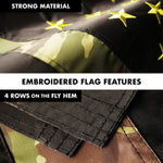 Load image into Gallery viewer, G128 Combo Pack: 6 Ft Tangle Free Aluminum Spinning Flagpole (Black) &amp; American USA Camouflage Flag 3x5 Ft, ToughWeave Pro Series Embroidered 420D Polyester  Pole with Flag Included