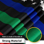 Load image into Gallery viewer, Thin Blue Green Red Line US Flag 3x5 Ft 2Pack Printed 150D Polyester By G128