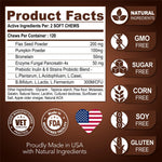 Load image into Gallery viewer, Probiotics for Dogs 120 Chews Stool Softener High Fiber