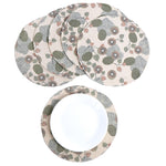 Load image into Gallery viewer, The Fine Living Co. Kiwi Printed Braided Cotton Placemats (Set of 6 13.5 Inches) Washable Anti Slip Heat Resistant Mats Boho Woven Round Table Mats for House Decor Kitchen and Dining