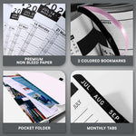 Load image into Gallery viewer, 2026 Hardcover Appointment Book Planner 8.5x11 inch Black Large Tabbed Daily Hourly Weekly Planner Schedule Book 15 Minute time Slots Business &amp; Personal Planner Jan 2026 Dec 2026 Black