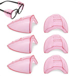 Load image into Gallery viewer, 3 Pack Safety Glasses Side Shields   Transparent Pink Side Shields for Glasses Flexible and Durable Plastic Modern Design and Easy to Clip On Good for Construction Woodworking and Metalworking
