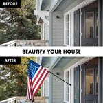 Load image into Gallery viewer, G128  5 Feet Tangle Free Spinning Flagpole (Black) American Flag Pole Sleeve Embroidered 2x3 ft American Flag Pole Sleeve (Flag Included) Aluminum Flag Pole
