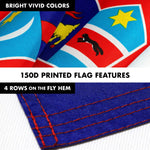 Load image into Gallery viewer, G128 Combo Pack: 6 Feet Tangle Free Spinning Flagpole (Black) Croatia Croatian Flag 3x5 ft Printed 150D Brass Grommets (Flag Included) Aluminum Flag Pole