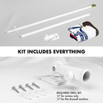 Load image into Gallery viewer, G128  6 Feet Tangle Free Spinning Flagpole (White) Iowa Double Sided Brass Grommets Embroidered 3x5 ft (Flag Included) Aluminum Flag Pole