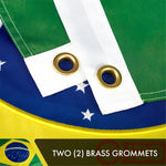 Load image into Gallery viewer, Brazil Brazilian Flag 3x5 Ft 2Pack Doublesided Embroidered Polyester By G128