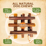 Load image into Gallery viewer, Collagen Sticks 100% Natural Beef Dog Chews 6” Premium Dog Treats for Training