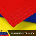 Load image into Gallery viewer, G128 Venezuela 7 Stars Venezuelan Flag  4x6 Ft  Double ToughWeave Series Double Sided Embroidered 210D Poly  Country Flag, Embroidered Design, Indoor/Outdoor, Brass Grommets, Heavy Duty, 2ply