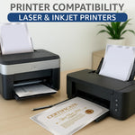 Load image into Gallery viewer, 50 Certificate Paper 8.5 x 11 inch for Printing Blank Certificate Papers for Award Certificates &amp; Diploma Paper Premium Silver Foil Award Papers Cardstock for Awards Certificates Graduation