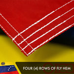 Load image into Gallery viewer, G128 Venezuela (Venezuelan) Flag  3x5 feet  Double Sided Embroidered 210D Indoor/Outdoor, Brass Grommets, Heavy Duty Polyester