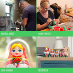 Load image into Gallery viewer, Russian Nesting Dolls Set of 7 pcs Matryoshka Doll in Belarussian Traditional